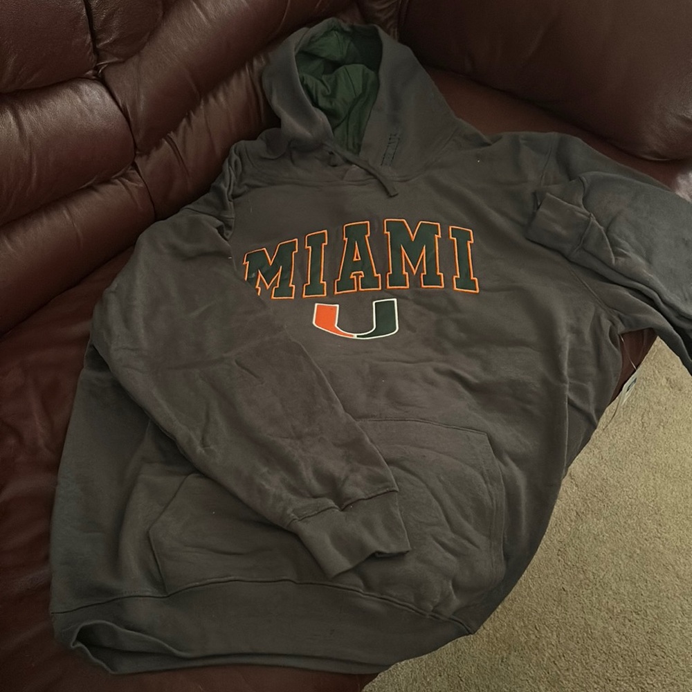 NWT University of Miami hoodie pullover sweatshirt